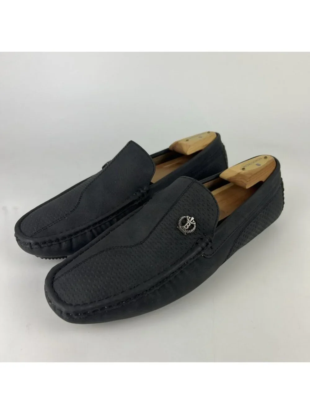 Bruno Marc 3251314 Men's Size 9 Black Slip On Loafers Casual Driving Shoes